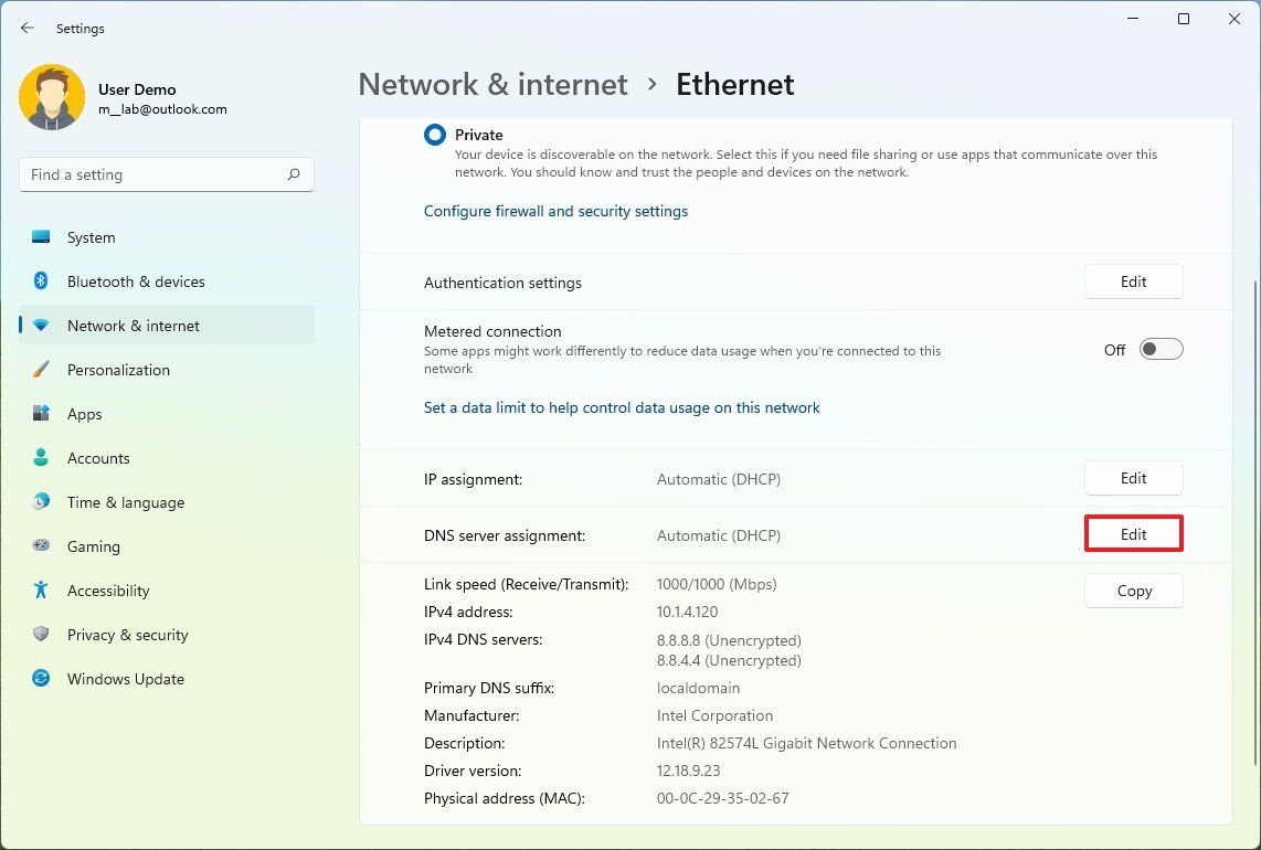 Cách đổi DNS Windows 11 thủ công