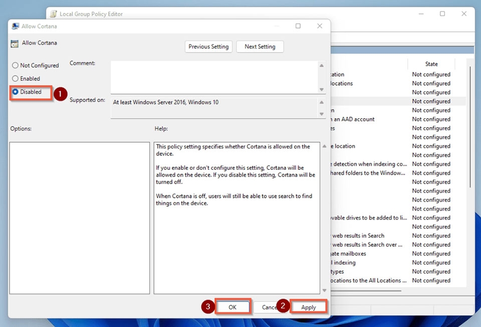 Tắt Cortana trong Windows 11 - Ảnh 06