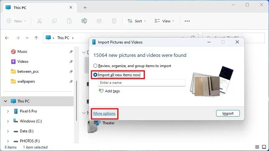 Tất tần tật cách chuyển ảnh, video từ thiết bị lưu trữ sang Windows 11 (8)