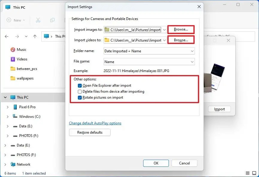 Tất tần tật cách chuyển ảnh, video từ thiết bị lưu trữ sang Windows 11 (9)