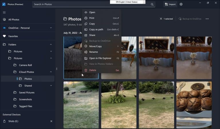 Mẹo kết nối iCloud với ứng dụng Photos trên Windows 11 (8)