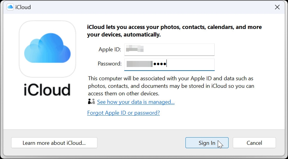 Mẹo kết nối iCloud với ứng dụng Photos trên Windows 11 (5)