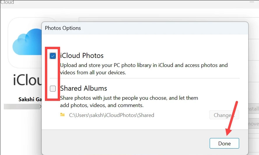 Mẹo kết nối iCloud với ứng dụng Photos trên Windows 11 (7)