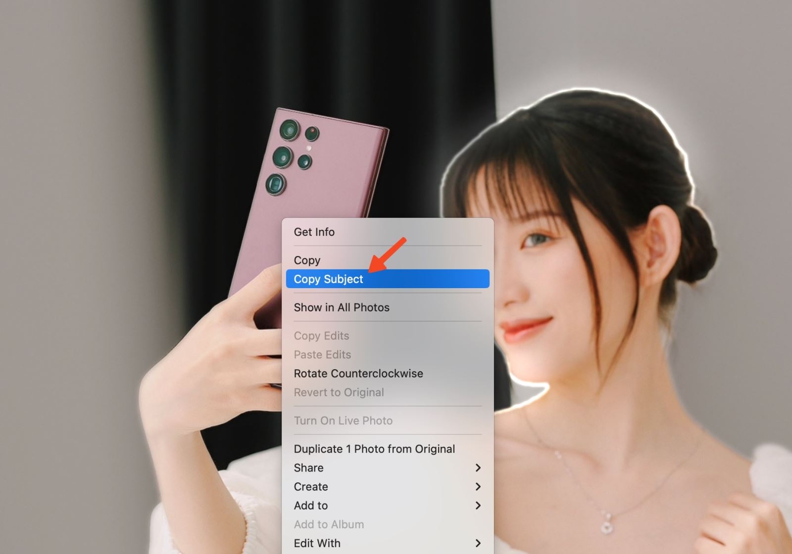 tách nền trong hình ảnh trên macos ventura