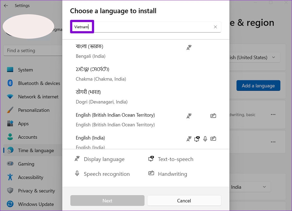 Đổi ngôn ngữ trên máy tính Windows 11 - Ảnh 06
