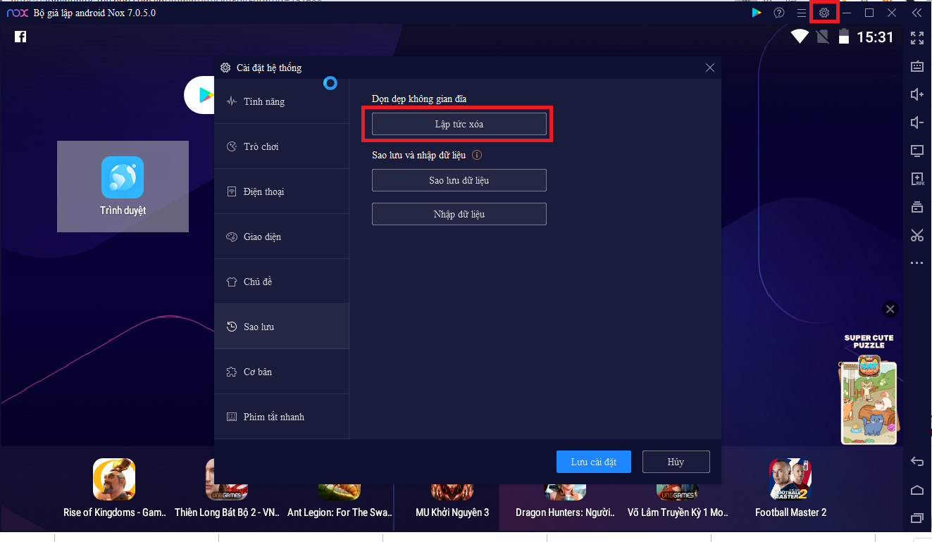 Tăng tốc Nox App Player hiệu quả (Ảnh 7)