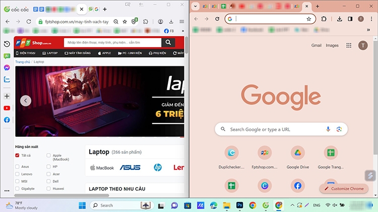 Cách chia đôi màn hình máy tính đơn giản (hình 1)