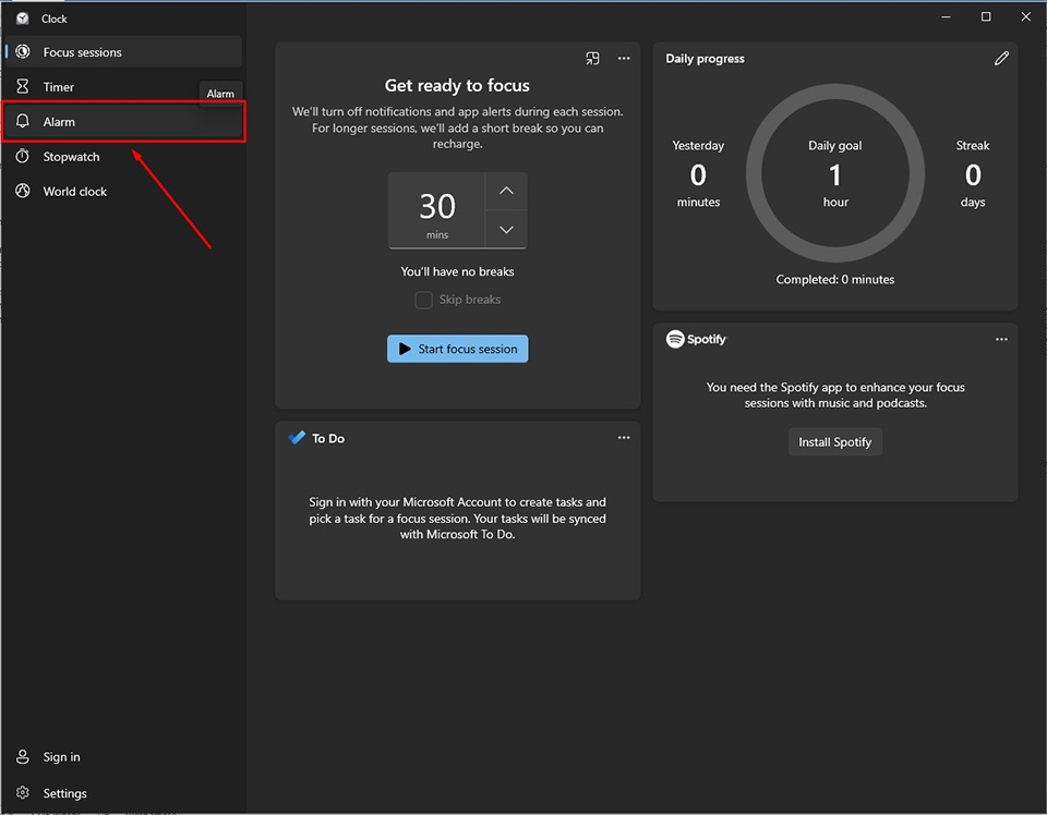 Đặt báo thức trên máy tính Windows 11 - Ảnh 02