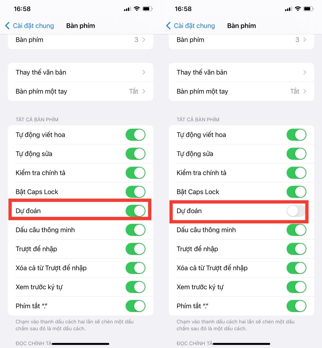 Chia sẻ bạn cách tắt gợi ý bàn phím trên iPhone 3
