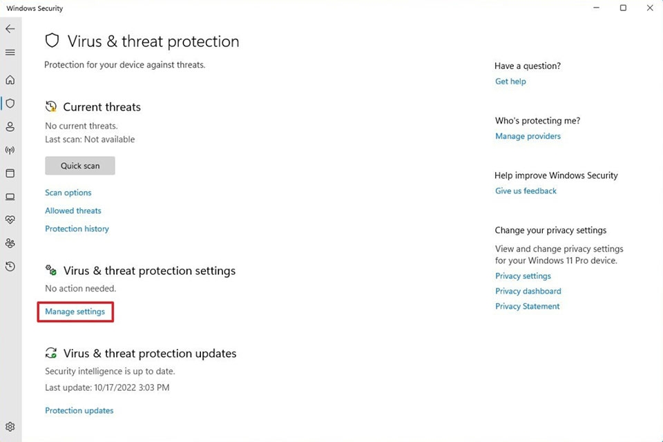 Tắt Windows Defender trong Windows 11 - Ảnh 02
