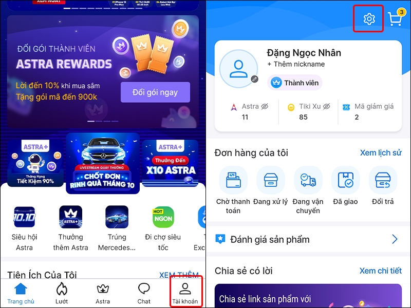 Hướng dẫn thêm địa chỉ email vào tài khoản Tiki