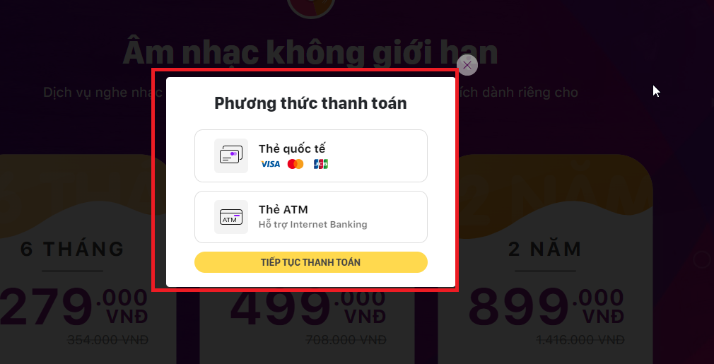 Hướng dẫn đăng ký tài khoản VIP Zing MP3 (Ảnh 9)