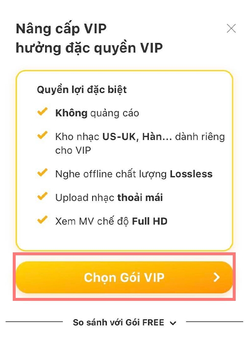 Hướng dẫn đăng ký tài khoản VIP Zing MP3 (Ảnh 6)