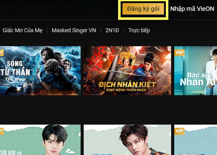 Hướng dẫn mua gói vip Vieon (Ảnh 3)