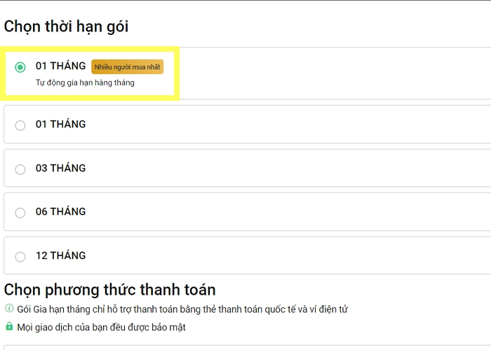 Hướng dẫn mua gói vip Vieon (Ảnh 5)