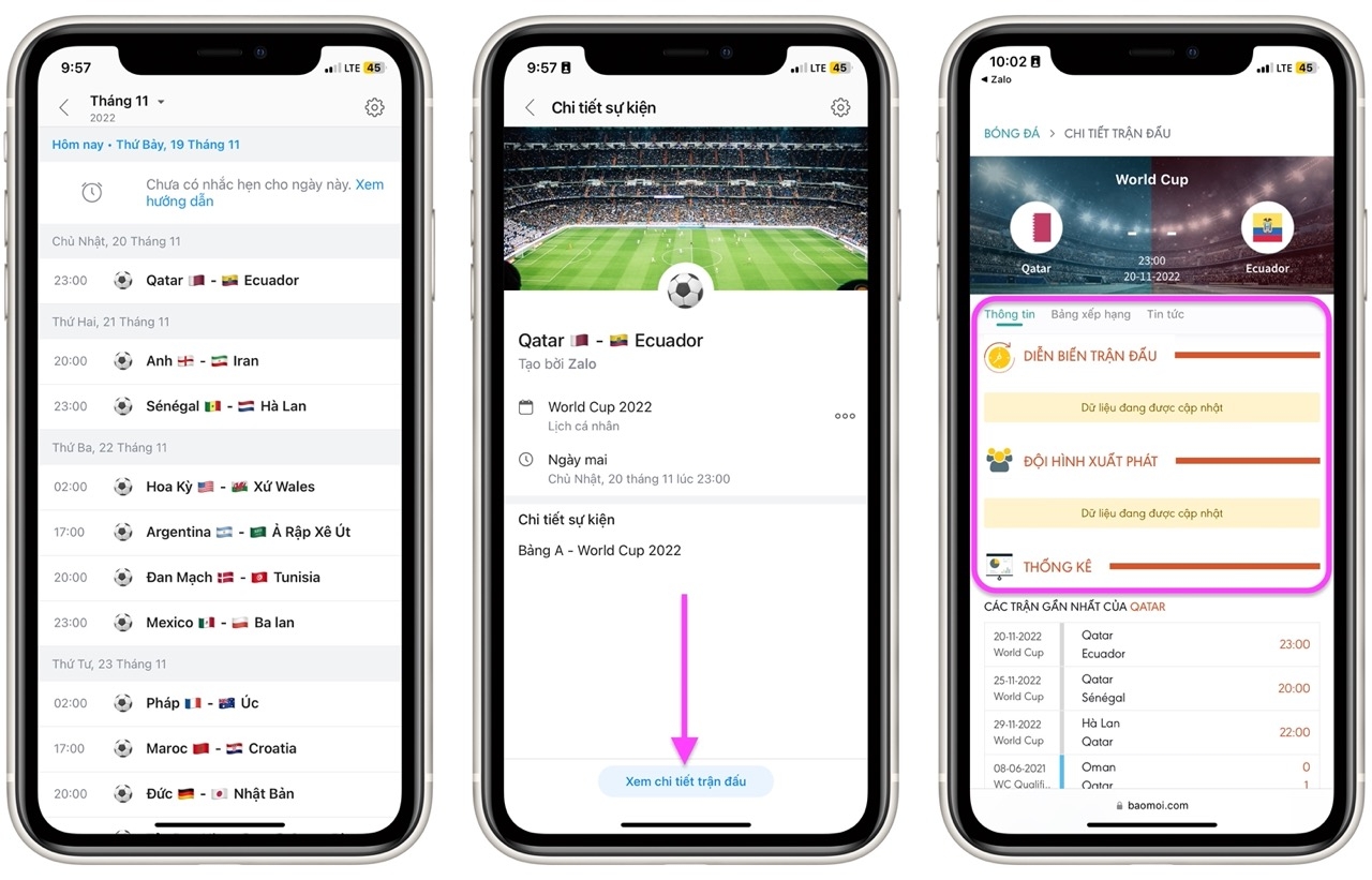 Cách theo dõi lịch thi đấu World Cup 2022 ngay trên Zalo - Ảnh 6