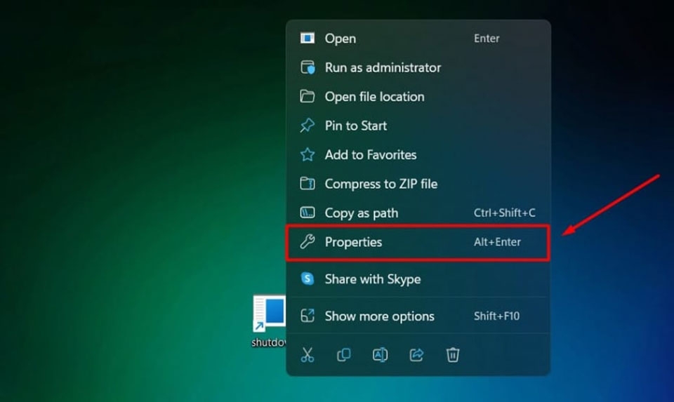 Tạo nút Shutdown trên Windows 11 - Ảnh 07