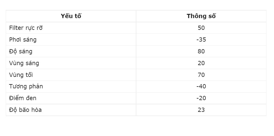 Công thức chỉnh ảnh tone nâu ấm 1