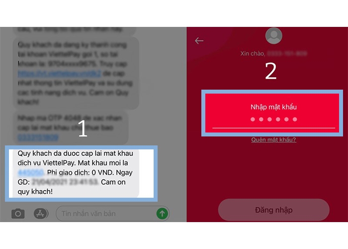 Cách lấy lại mật khẩu Viettelpay (Ảnh 4)