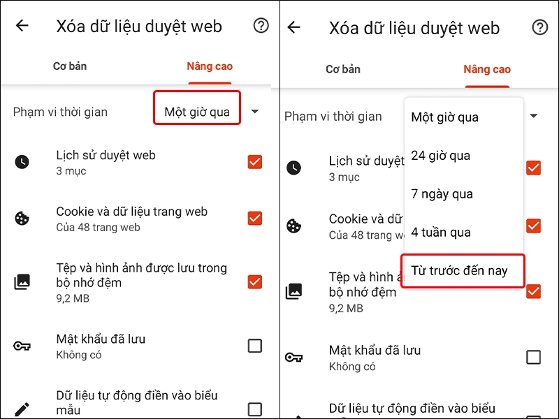 Cách xóa toàn bộ dữ&nbsp; liệu duyệt web trên trình duyệt Brave bằng điện thoại