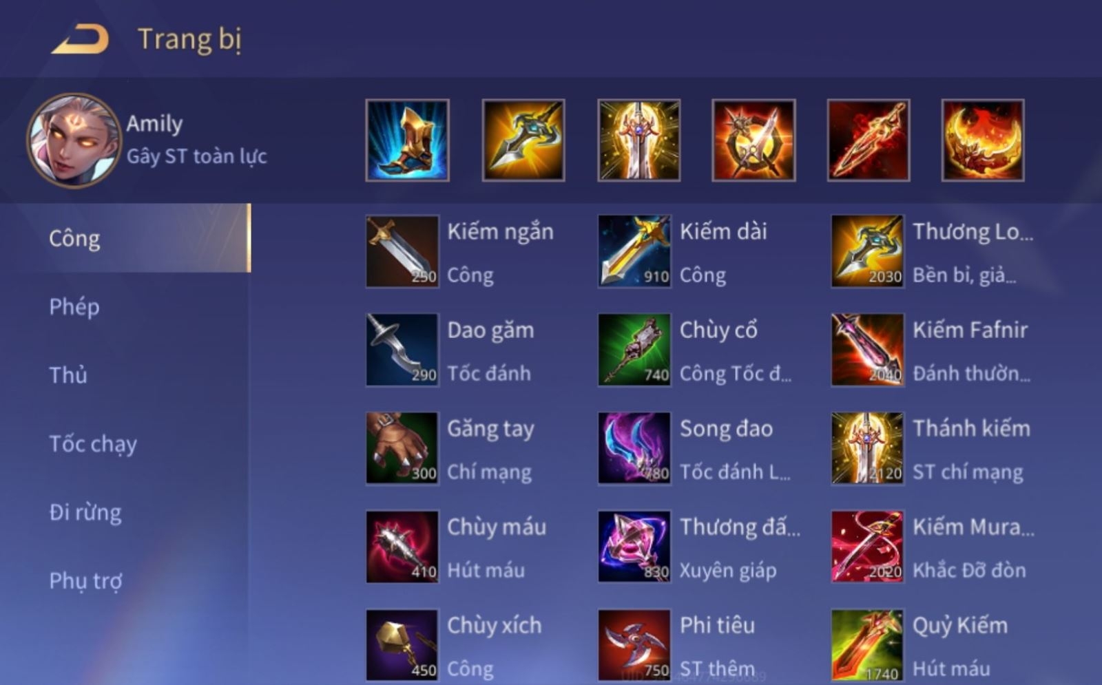 Amily và cách chơi dành cho người bắt đầu 