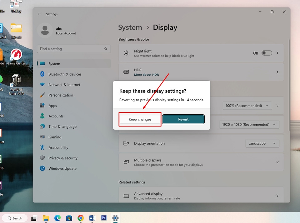 Xoay màn hình trong Windows 11 - Ảnh 08