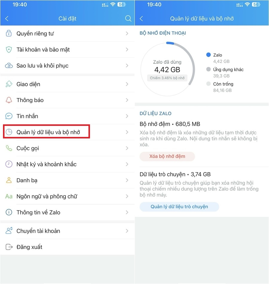 Hướng dẫn cách xóa dữ liệu Zalo trên iPhone (2)