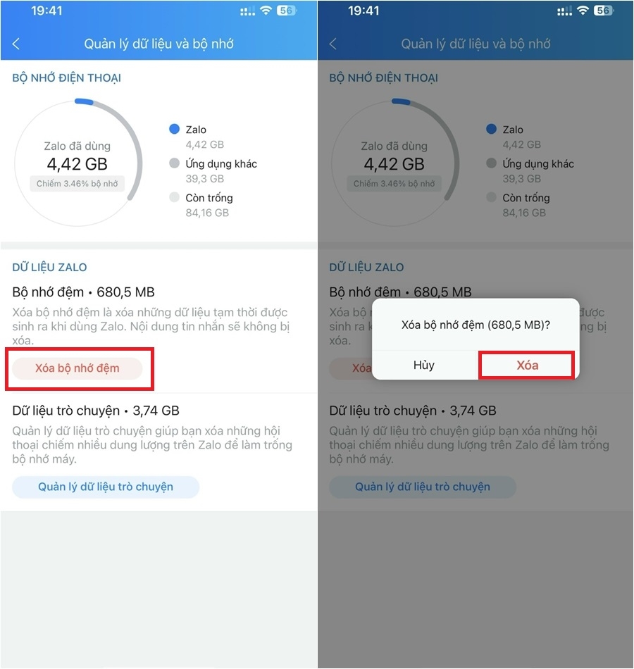 Hướng dẫn cách xóa dữ liệu Zalo trên iPhone (3)