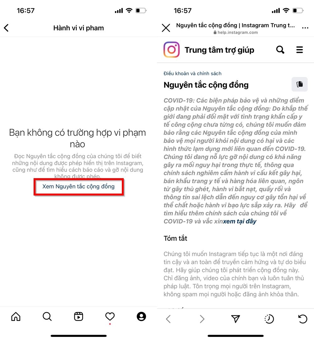 Cách kiểm tra những bài đăng bị vi phạm tiêu chuẩn cộng đồng trên Instagram 4