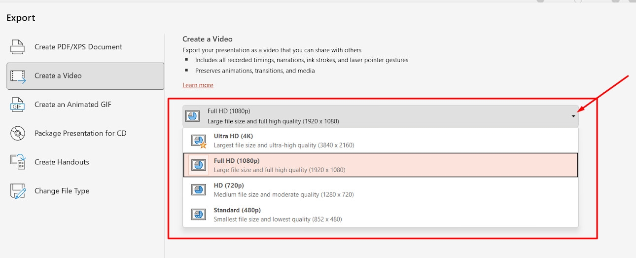 Hướng dẫn cách làm video trên PowerPoint (4)