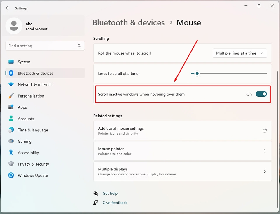Chỉnh tốc độ con lăn chuột trong Windows 11 - Ảnh 01