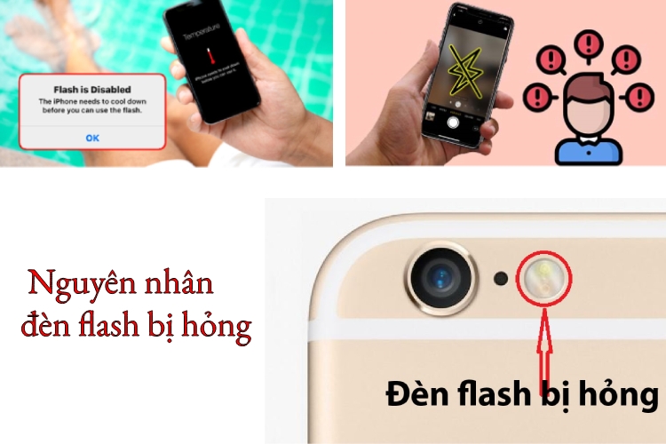 Cách nhận biết điện thoại gặp lỗi đèn flash