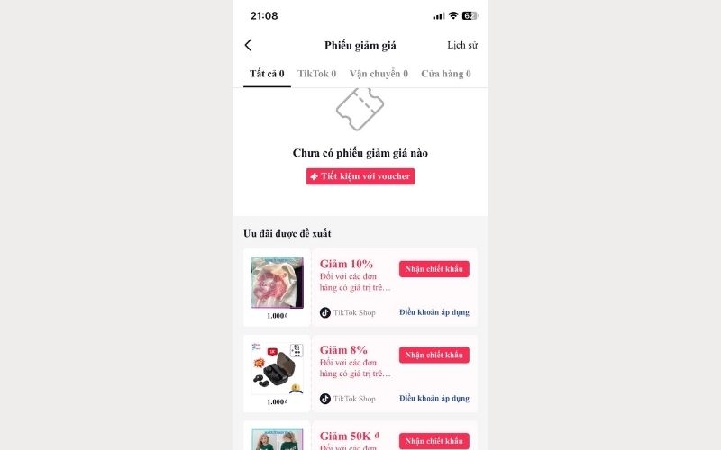 mã giảm giá tiktok 5