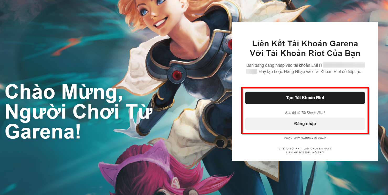 Cách liên kết tài khoản Garena sang Riot 5