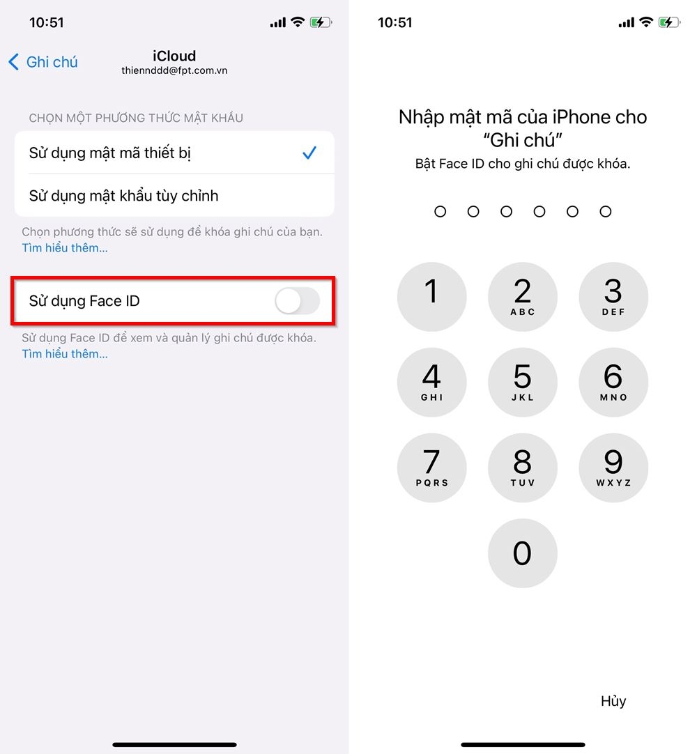 Cách khoá ghi chú bằng Face ID trên iOS 16 3