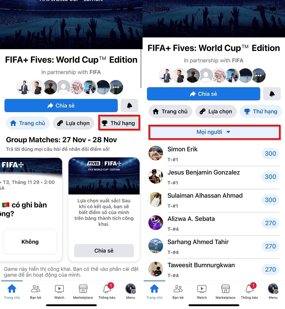 Cách dự đoán World Cup 2022 trên Facebook 3