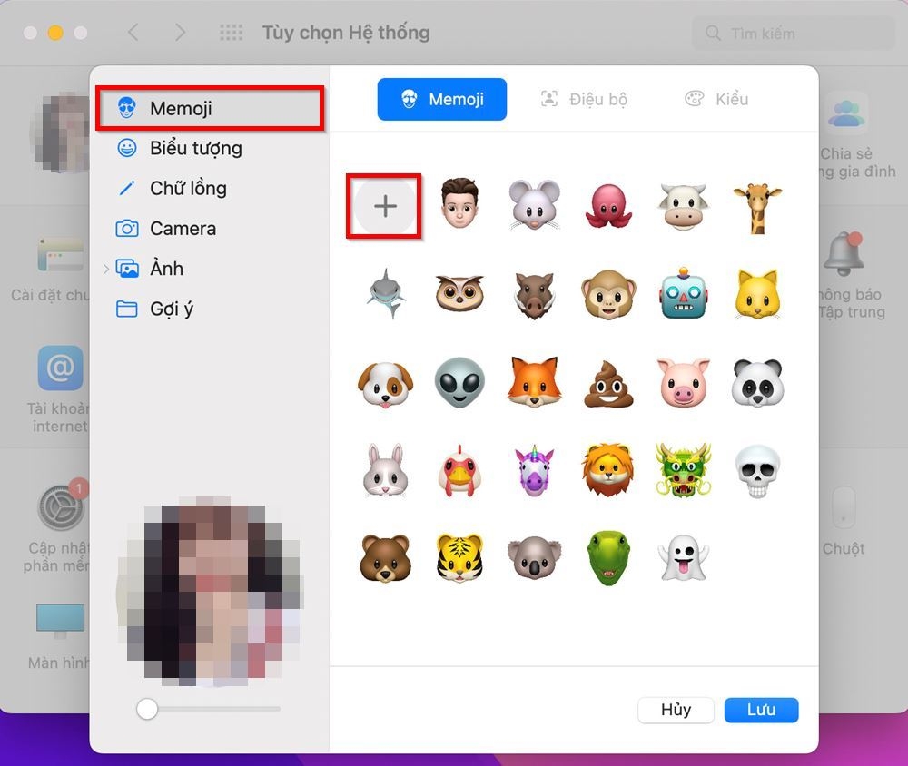Cách đặt Emoji làm ảnh đại diện ID Apple trên Macbook 3