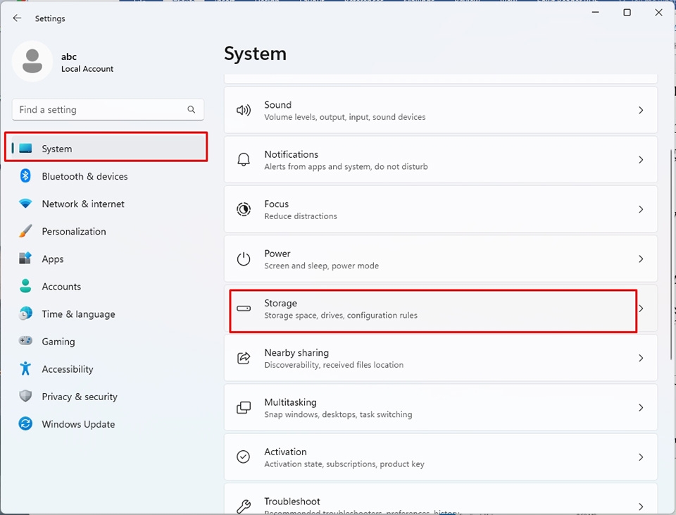 khắc phục ổ C bị đầy trong Windows 11 - Ảnh 01