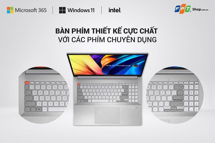 Bàn phím cực chất với hệ thống phím bấm chuyên nghiệp