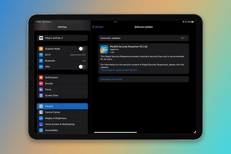 Apple tiếp tục thử nghiệm tính năng “Rapid Security Response” trong iOS 16.2 beta