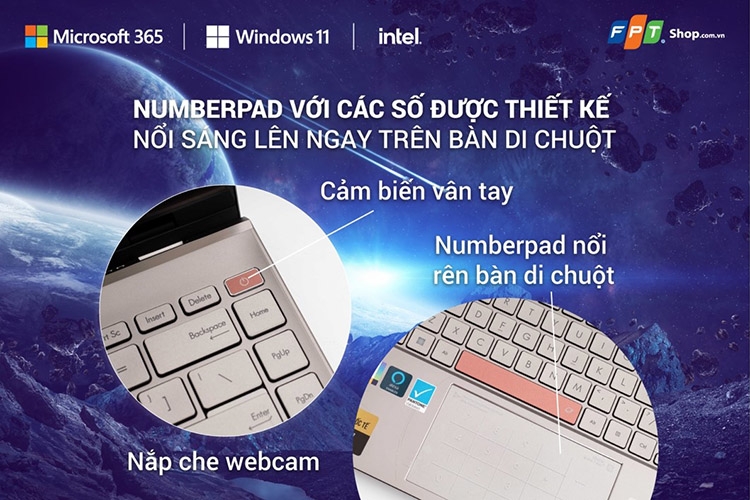 Asus Zenbook UX5401ZAS-KN070W: Chiếc laptop được khơi nguồn cảm hứng từ vũ trụ 5