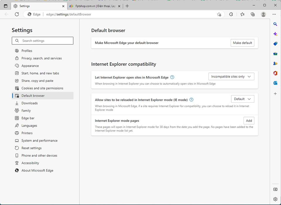 Dùng Internet Explorer trên Windows 11 - Ảnh 06