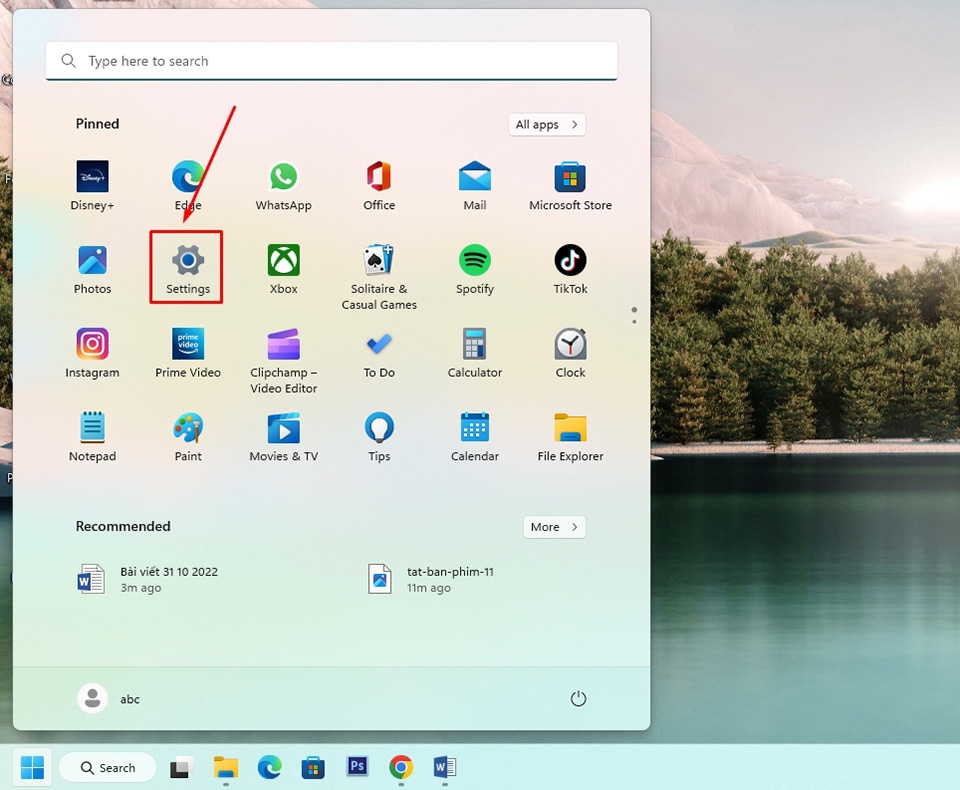 M o t t recommended trong windows 11
