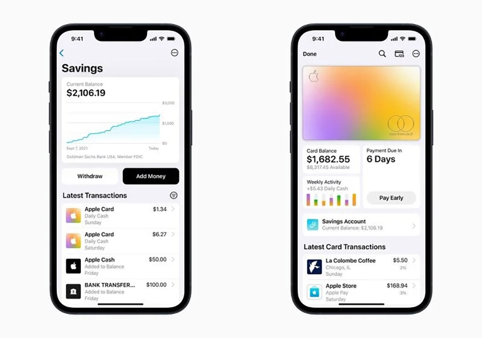 Tài khoản tiết kiệm của Apple Card