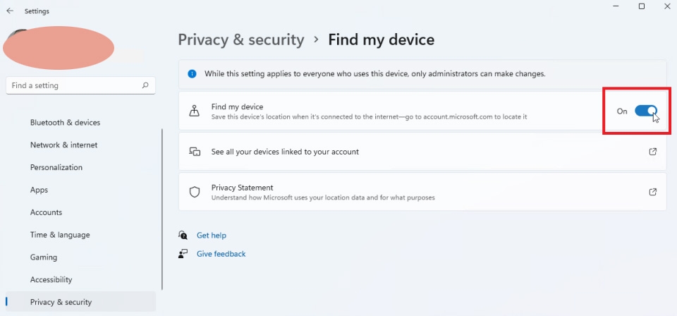 Tìm laptop bị mất trên Windows 11 - Ảnh 02