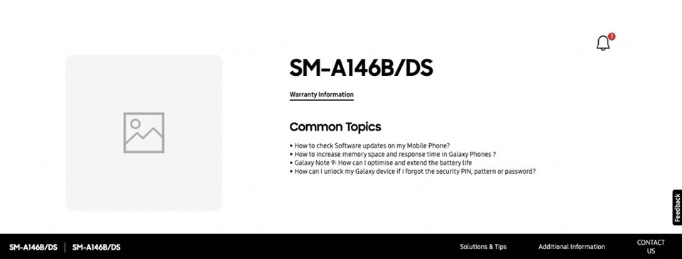 Trang hỗ trợ Galaxy A14 5G