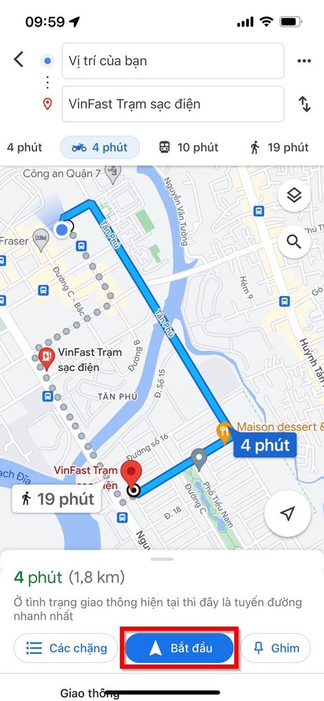 Cách tìm vị trí các trạm sạc xe điện bằng Google Maps