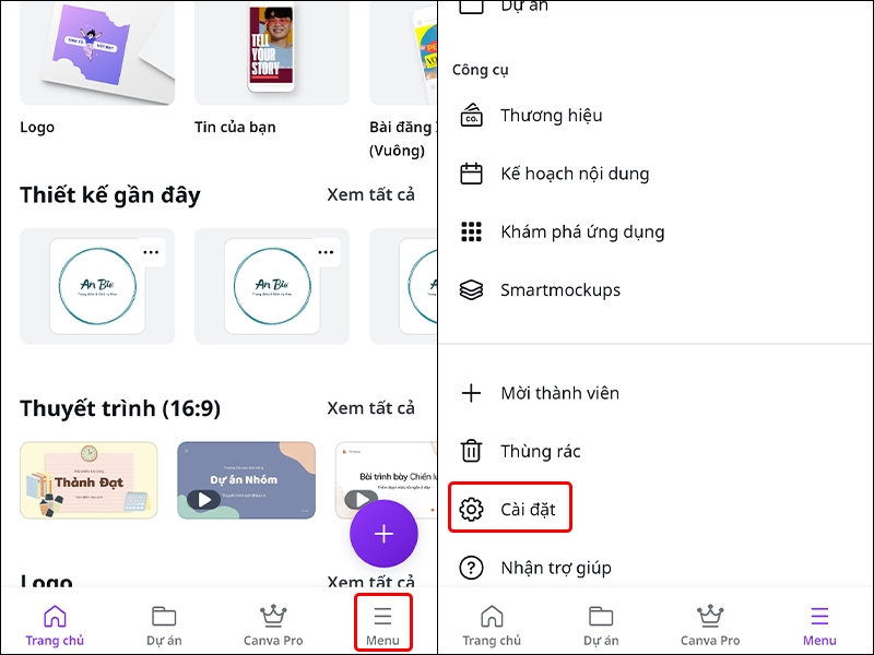 Hướng dẫn cập nhật ảnh hồ sơ trên Canva bằng điện thoại