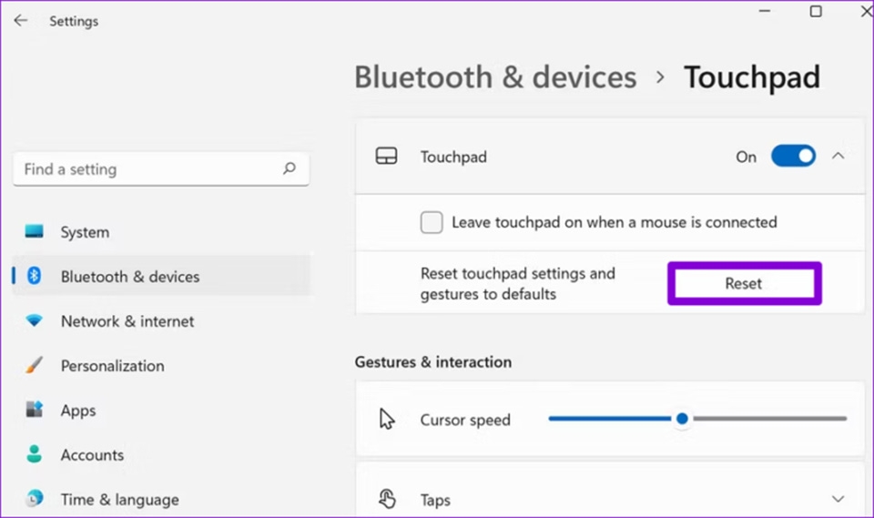 Lỗi Touchpad trong Windows 11 - Ảnh 13