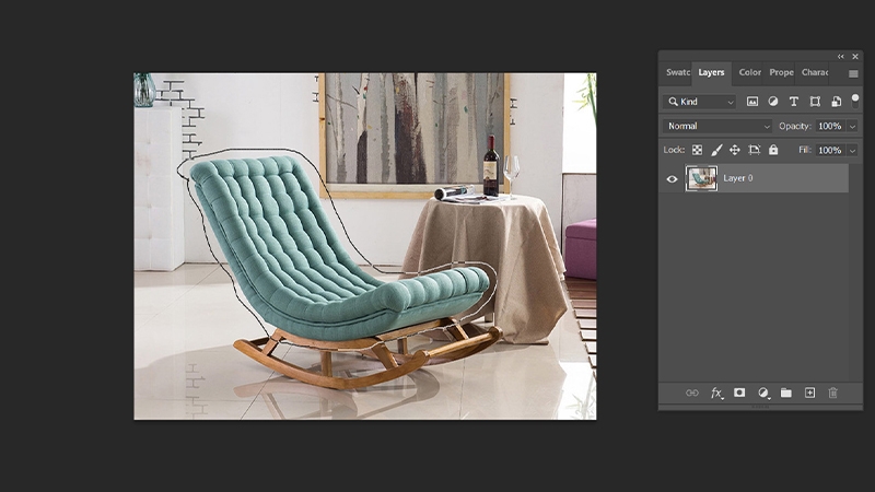 Cách thay đổi màu sắc nội thất trong Photoshop